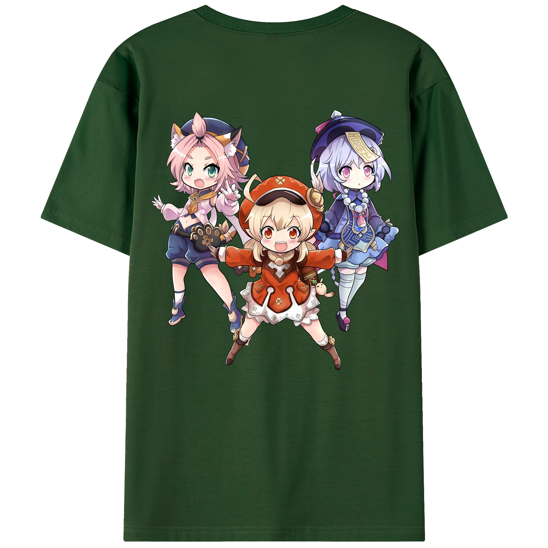 げんし神 七七 なな  genshin Nana 綿100％半袖Tシャツ（背面プリント）